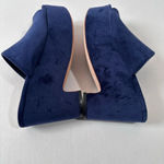 Loeffler Randall  Amara blue velvet platform mules size 6.5 NEW Photo 7