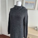 Haven Well Within Sweater Dress Womens XS Hooded Lounge Stretch Rib Knit Midi Gray Photo 2