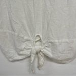 Sanctuary  White Short Sleeve Tie Front Tee Shirt S Photo 2