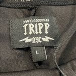 Tripp NYC  black large slip dress higher in Front adjustable straps goth like new Photo 3