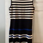Anne Klein ANNE KLIEN summer Striped Black and Blue Sleeveless Dress size L brand new Photo 5