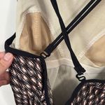 Jantzen Vintage  Printed‎ Pink Black One Piece Swimsuit Size 12 Photo 4