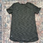 Lululemon  What the Sport Short Sleeve V-Neck Tee Heathered Black & Grey Small Photo 12