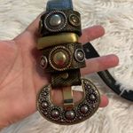 INC Vintage LeatherRock  1992 San Diego USA Genuine Leather Belt size S/M Photo 9