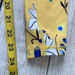 Zyia  reflective Light n Tight leggings Yellow floral print Mesh detail Size 6-8 Photo 6