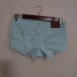 Billabong 7 30 Lite Hearted Ocean Foam Aqua Blue Raw Hem Distressed Jeans Shorts Photo 5