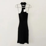 Misha Collection Briana Knit Choker Midi Dress NWT Black Size 6 Retail $297 Photo 7