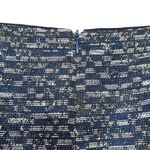 Lafayette 148 New York Classic Pencil Straight Skirt Blue Brown Women's Size 12 Photo 3