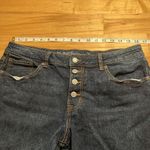 Maurice's M Jeans by  Mid-Rise Dark Wash Button Up Jean Shorts Photo 6