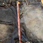 Funky Reworked Spliced Raw Hem Straight Leg High Rise Women’s Denim Jeans Size 30 Photo 8