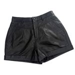 Ba&sh  Leandro Leather shorts brown sz 6 Photo 4