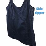 Ann Taylor  Loft Navy Blue V-Neck Tank Photo 2