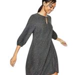 BODEN NERISSA POM POM BUD PEWTER GREY LONG SLEEVE DRESS 6R Gray Size 6 Photo 0