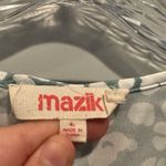 Mazik Green/Mint Animal Print Satin Short Sleeve Shift Dress size L Green Size L Photo 1