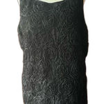 Ann Taylor  Black Mesh Layered Blouse Top XL Photo 0