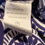 Marie Oliver  Tanya True Wrap Poplin Midi Skirt Iris Coin Blue White Sz XS Photo 6