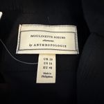 Moulinette Soeurs Anthropologie Esme Knotted Midi Dress Size 16 Black 3/4 Sleeve Photo 6