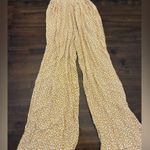 American Eagle  Pants Women’s Small Flowy Soft Beach Floral Pants Yellow White Photo 0