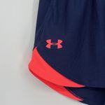 Under Armour Heatgear Running Shorts with Pockets Navy Blue Neon Pink XS Photo 1