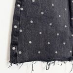 Current/Elliott Denim The 5 Pocket Polka Dot High Rise Jean Mini Skirt Size 24 Photo 3