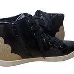 ALDO Black & Gold Love Real High Top Sneakers Women’s Size 9 Photo 5