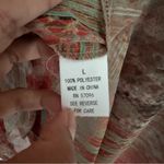 Quintessential Womens Sz L 3/4 Sleeve Multicolor Sheer Blouse Shirt Top V Neck Size L Photo 7