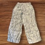 Cynthia Rowley Size S Linen Wide Leg Pants Leaf Print Botanical Pockets Photo 1