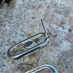 Handcrafted earrings with AB Swarovski crystal Silver Photo 5