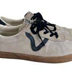 Vans Sport Low Sneakers Shoes Off White Beige Suede Lace Up Photo 1