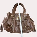 Nine West women’s brown vintage retro handbag purse SkU 6177 Photo 4
