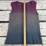 Belford Saks Fifth Avenue Ombre Knit Tank‎ Sleeveless Purple Gray [Size Small] Photo 5