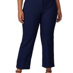 Trina Turk Banshee Navy Blue High Rise Crepe Ankle Office Dress Pants Size 16 Photo 1