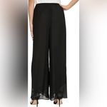 Alex Evenings NWT  Elegant Black Chiffon Pants Size Medium Petite Photo 2