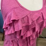 love on a hanger  Pink Ruffled Sleeveless Tank Top (L) EUV Photo 2