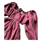 Anthropologie NWT Forever That Girl  Scalloped Mini Dress Rusty Brown size Medium Photo 7