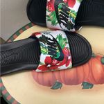 Nike White Floral Slide Sandals Photo 1