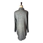 J Jill Love Linen Shirt Women Small Gray Linen Button Down Tunic‎ Lagenlook Photo 1