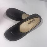 Alegria Deb Black Leather Old Money Classic Slip On Clogs Shoes Size 7-7.5 Photo 1