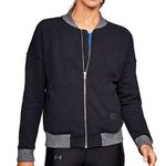 Under Armour Threadborne Loose Full Zip Bomber Style Jacket Medium Photo 0