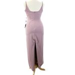 Adrianna Papell NEW  Womens‎ 12 Slip Crepe Column Maxi Dress Dusty Pink Rose $139 Photo 2