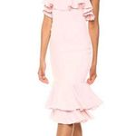 Likely 499  revolve pink ruffle midi dress Photo 0