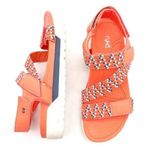 Ryka Rowana Elastic Gore Sport Sandals in Living Coral and Blue Women’s Size 9.5 Photo 0