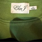 Eliza J  Striped Knit Sweater‎ Dress Women’s Size Medium Green Black Pockets Photo 2