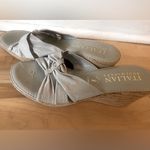 Italian Shoemakers Italian Shoemaker wedges size 8 Italy Cream Tan Photo 2