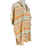Juicy Couture Melon Mint White Striped Terrycloth Hooded Poncho size M NEW Tags Photo 7