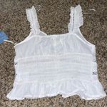 Twine & String NWT-dainty lace/ruffle top Photo 8
