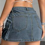 SheIn Y2K flap pocket slide denim cargo skirt Photo 1