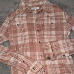 Workshop Pink Flannel Shacket Photo 4