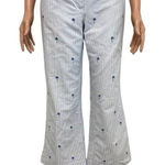 Tommy Hilfiger  10 embroidered palm striped crop pant P 3112 Photo 0