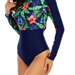 Halcurt Women One Piece Rash Guard UV Protection  Surf  UPF 50+ Photo 2